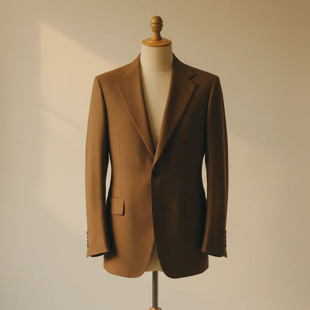 The Aesthete — Kyoto · Tobacco · Notch · 2-button · Holland & Sherry Cashmere · Clay Tan