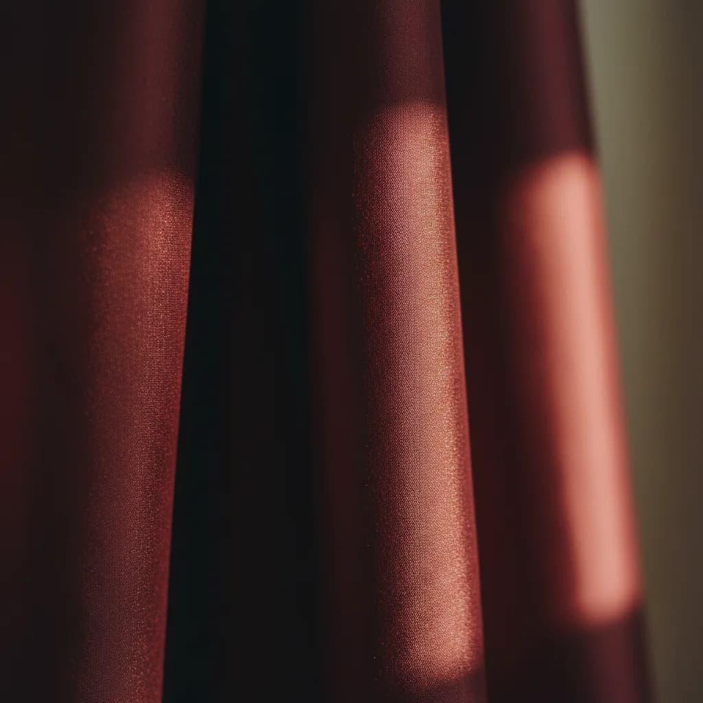 Burgundy silk